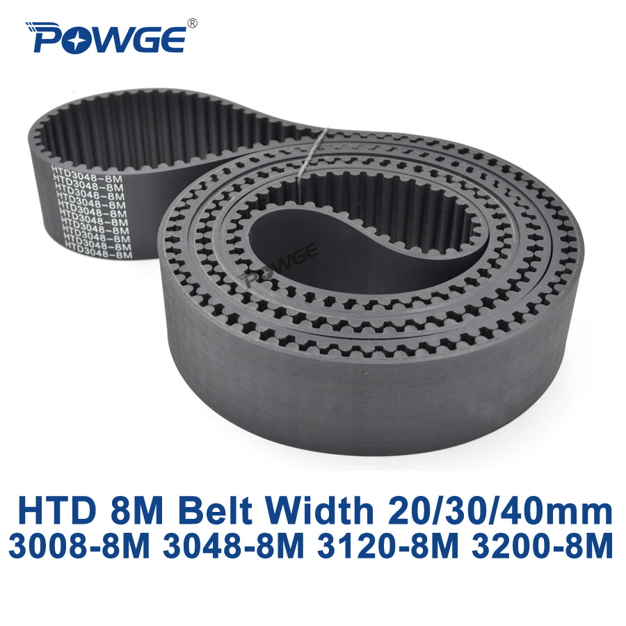 POWGE HTD 8M  Ÿ̹ Ʈ C = 3008/3048/3120/3200 ʺ 20/30/40mm ̻ 376 381 390 400 HTD8M 3048-8M 3120-8M 3200-8M